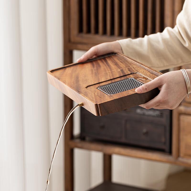 MULTIPOTENT Walnut Solid Wood Square Tea Tray