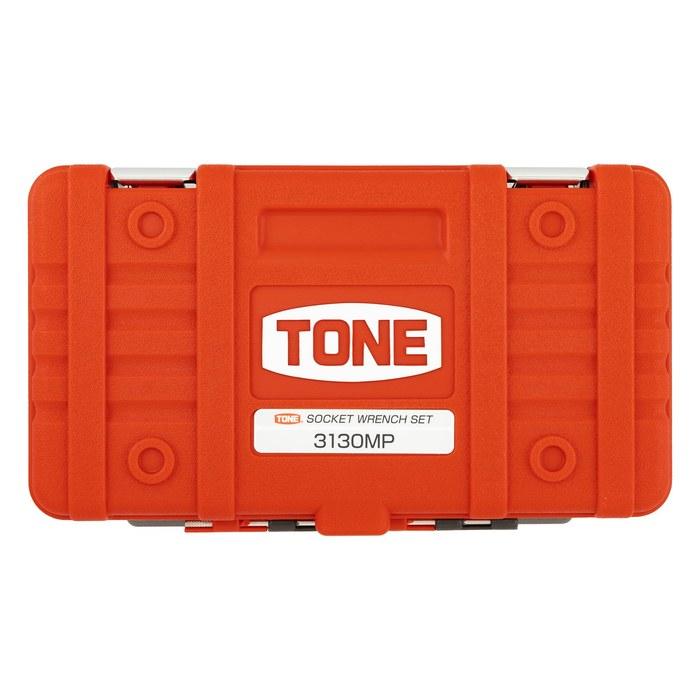 [Tone] Socket Wrench Set 3130MP, 3/8" Drive, 18-Piece, Red