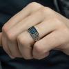 TEMU cross-border hot selling new business alloy inlaid zircon rings European and American men's rings