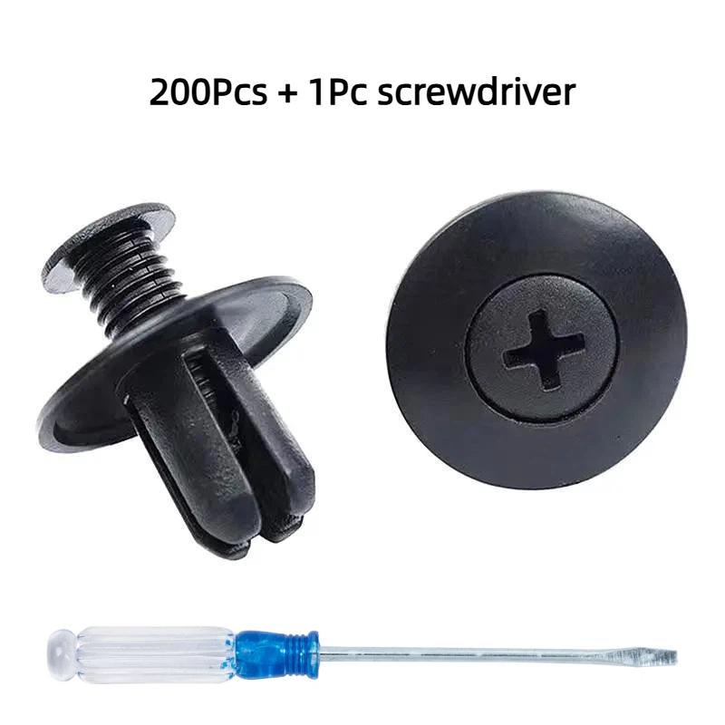 Car Push Retainer Rivet Clips 50/100/200 PCS Durable Nylon Plastic Easy Install for Auto  Bumper Trim Repair