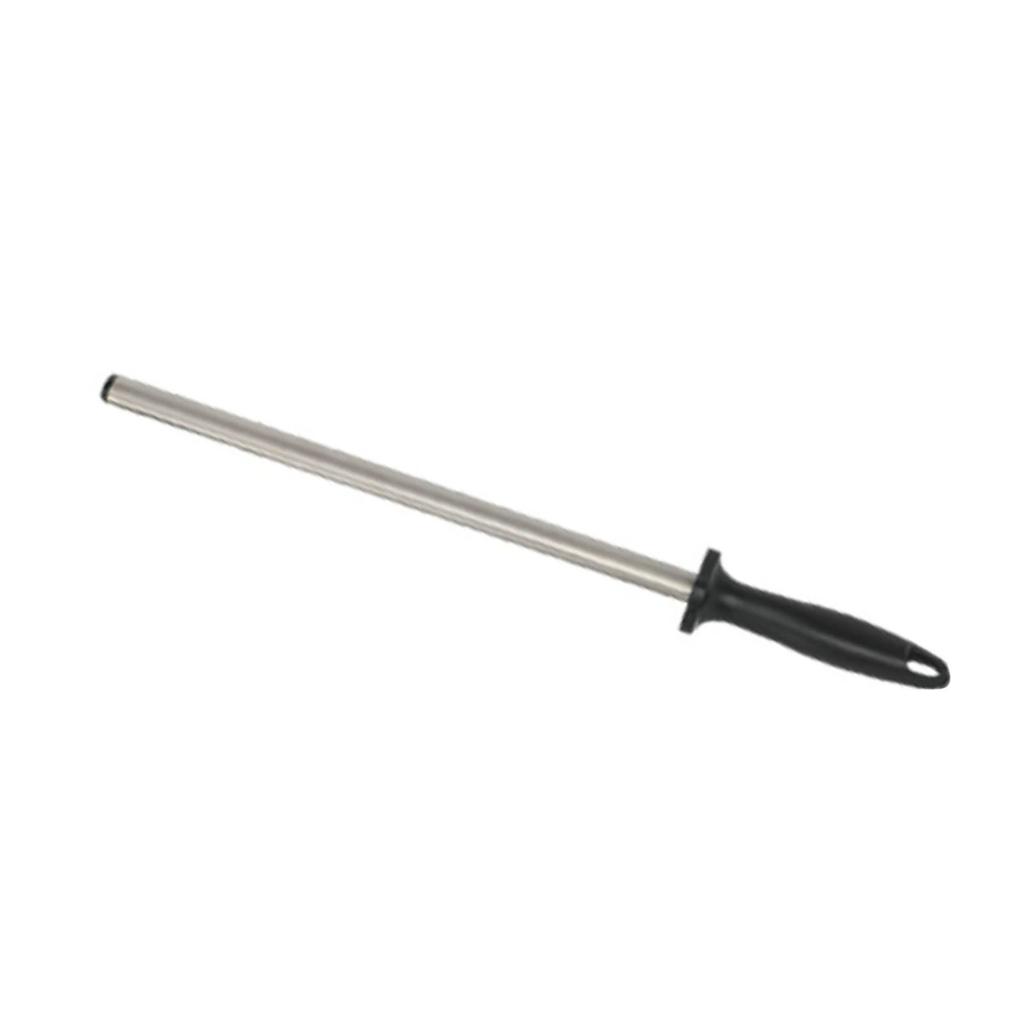 Diamond Sharpener Steel Portable Honing Rod Sharpening Stick with Ergonomic Handle for Home Kitchen Blades 30.5cm 12in
