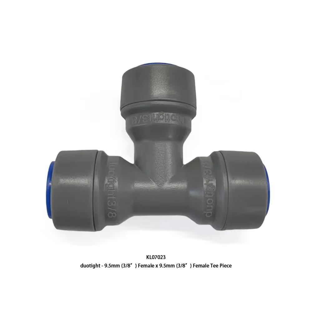 kegland Barware Duotight/Monotight  6.35/8/9.5mm Female Tee Piece Plastic Connector Tube Fitting
