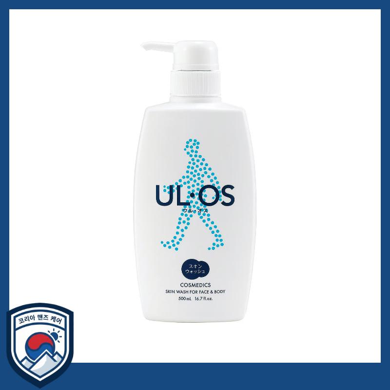 [ULOS] Face & Body Skin Wash 500ml All-in-One Deep Cleanser for Men Refreshing & Low-Irritation Formula