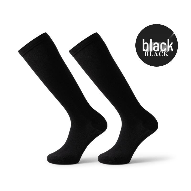 Unisex Elastic Compression Knee-High Socks for Outdoor Cycling, Running, and Fitness