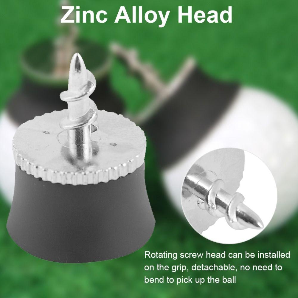 Black Color Golf Ball Retriever Compact Ball Pick Up Tool Golf Accessories Tool  Putter Grip