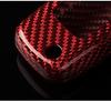 T-carbon Compatible: Volkswagen Golf 7 MK7 3-Button Car Key Case Real Carbon Smart Key Case Key Cover Key Protection Key Holder (Through Hole Typ