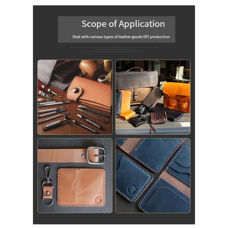 Beech Wood Handmade DIY Tool Rack For Printing Leather Carving Punching Diamond Tools Storage Box Leather Making Kit