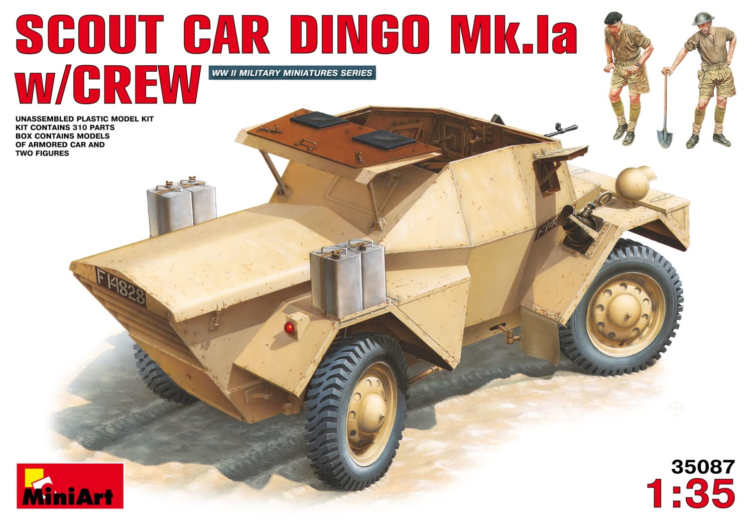 

Miniart Dingo British Scout Car Фигурка Пластиковая Модель 1/35 MK.1a