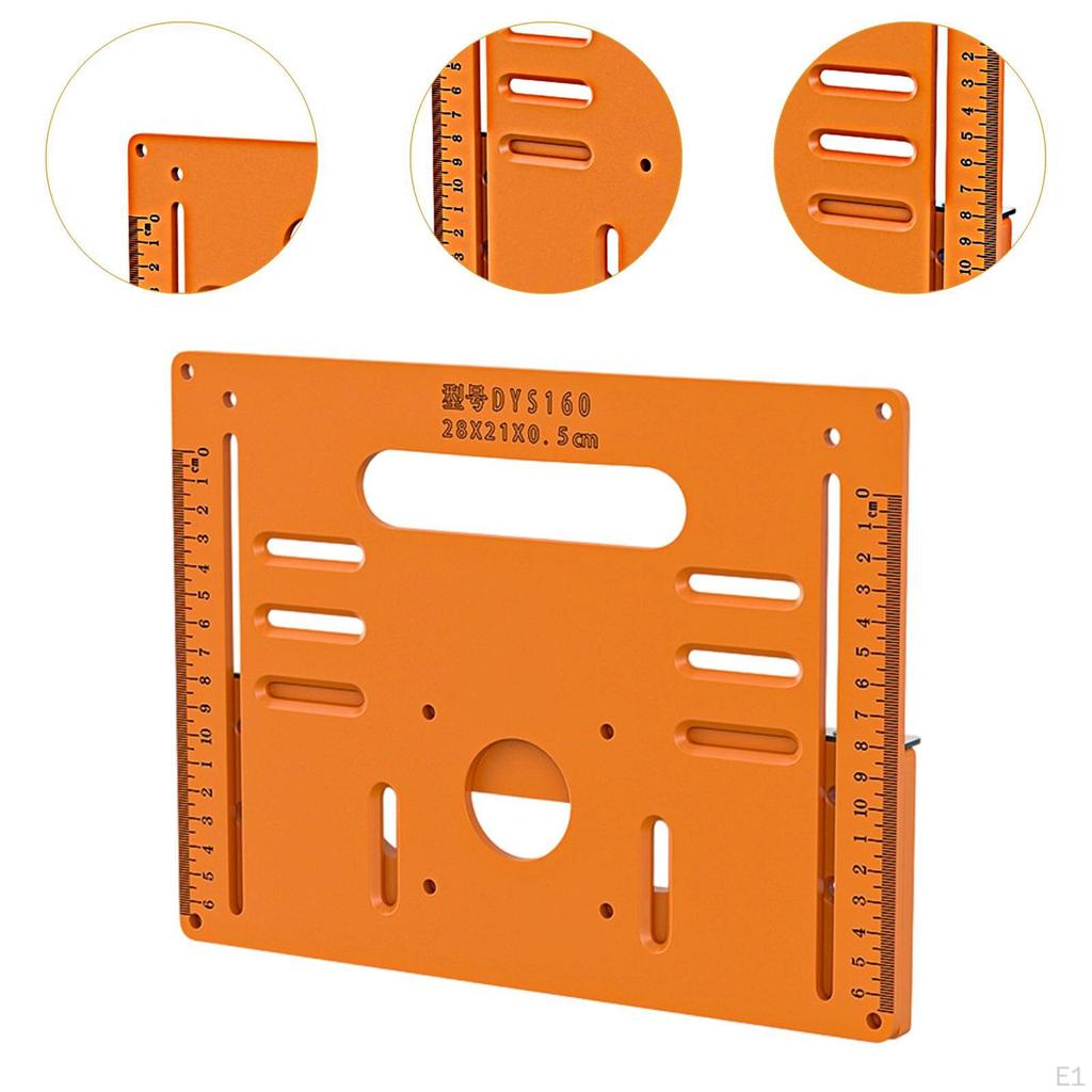 Cutting Machine Base Plate,Circular Saw Plate,Square Woodworking Benches Router Flip Plate