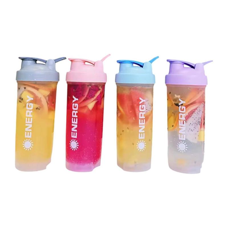 Summer Large-Capacity Shaker Cup Outdoor Fitness Milkshake Cup Student Sports Portable Stirring Ball Shock-Resistant With Scale