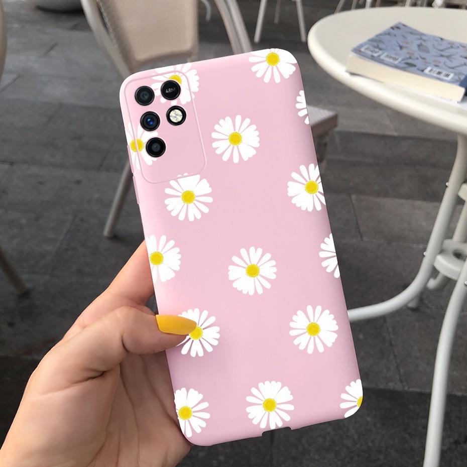 For Infinix Note 10 Case Note 10 Pro Beautiful Girl Flower Pattern Phone Case Soft Silicone Cover For Infinix Note10 Pro 10 Pro