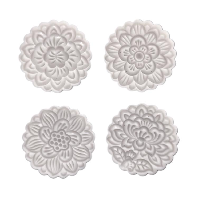 Hand-Pressure Moon Cake Mould Mid Autumn Festival Bath Bombs Food-Grade Plastic