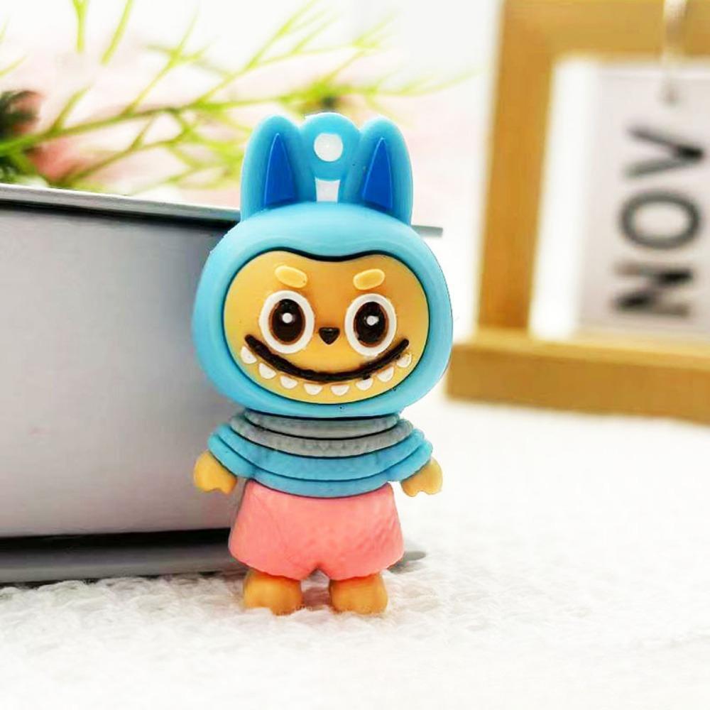 Cartoon Keychain Cute Three-dimensional Doll Pendant Car Key Chain Exquisite Accessories