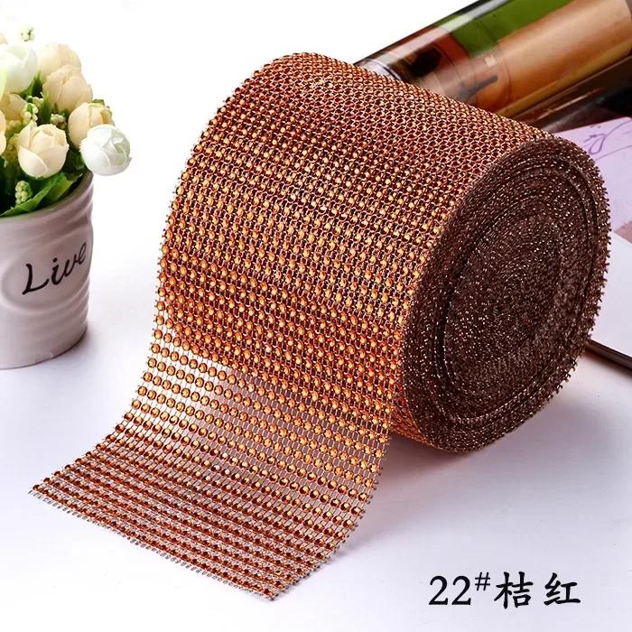 1Yard Sparkle 24Row DiamondRhinestones Ribbon Rhinestone Ribbon Silver Crystal Mesh Rhinestone Wrap DIY Crafts Wedding Decor