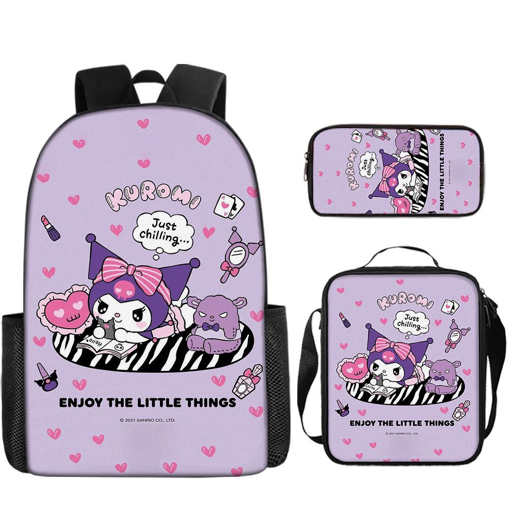 3D Animation Three-Piece Yugui Dog Cartoon Primary And Secondary School Students Schoolbag Children'S Backpack