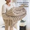 Thickened Coral Fleece Flannel Blanket - Rabbit Fur Nap Throw Milk Velvet Bed Cover