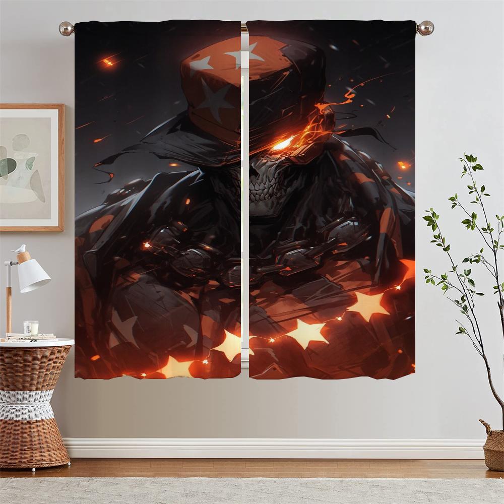 

Skeleton Soldier Window Curtain Tiebacks Bedroom Blackout Curtains for Living Room Blinds Blind Curtains on Offer Free Shipping W50xH70cmx2pcs-CL