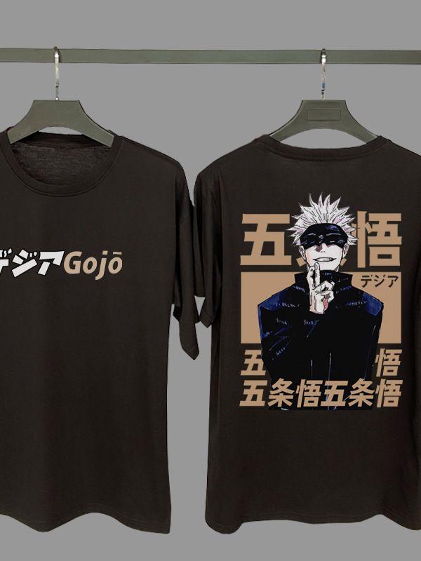 Gojo Satoru T Shirt Jujutsu Kaisen Summer Cotton Men's Women Tops Tee Streetwear Casual Trendy Oversized Loose Clothing Vintage