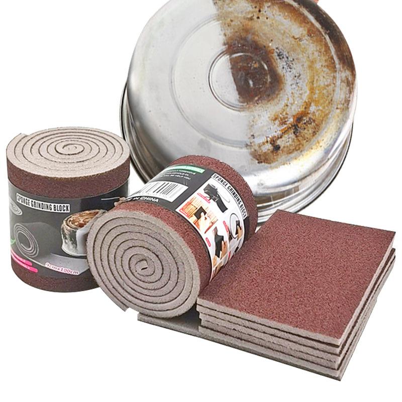 Spugna Abrasiva Pulizia Cucina Sfregamento Spugna Magica Spazzola Piatti PENTOLE Rimuovi Ruggine Rimuovi Macchie Blocco Spugna Spazzola Pentola