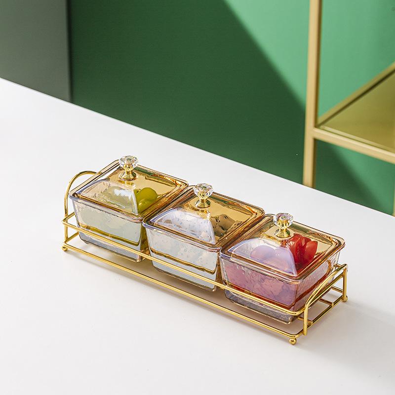 

Стеклянная перегородка KTV для фруктов и десертов с крышкой