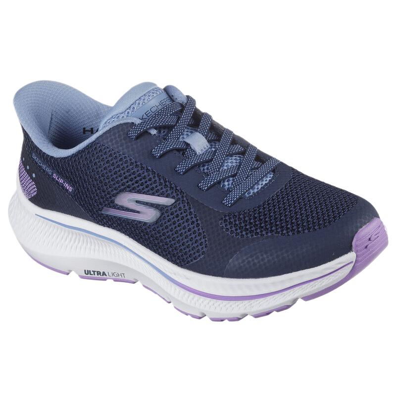 Skechers Go Run Consistent 2.0 Captiva Fashionable Versatile Simple Low-Top Running Shoes Women Sneaker Navy-Blue 128619-NVLV