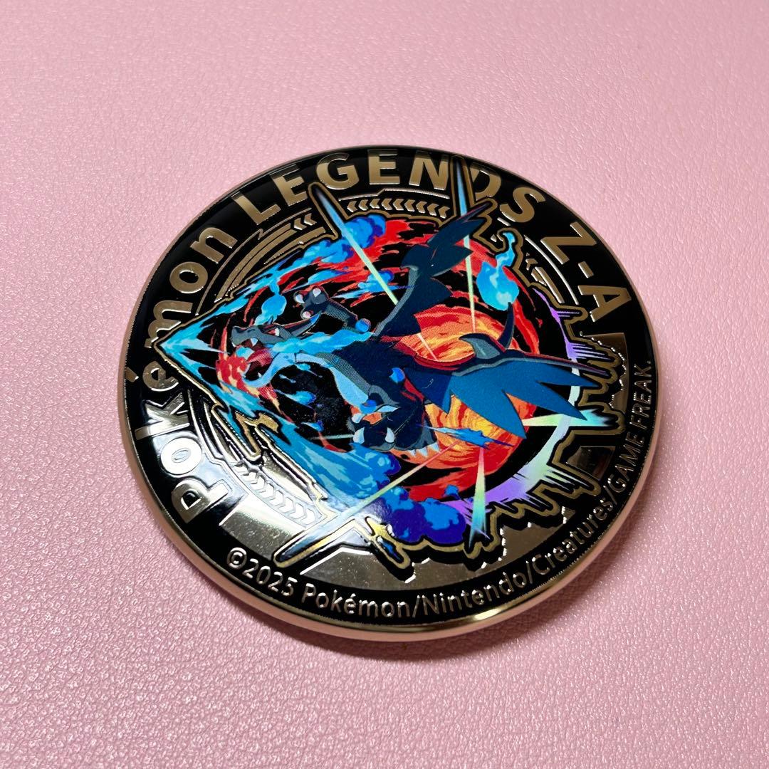 

[USED] Pokemon Z-A AEON Early Bird Bonus: Mega Charizard X Original Gold Badge