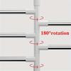 Punch-Free Bathroom Bath Towel Holder Multi-Bar Wall Mounted Rotating Towel Rack Cabinet Door Back Kitchen Toolhanger Shelf Rack