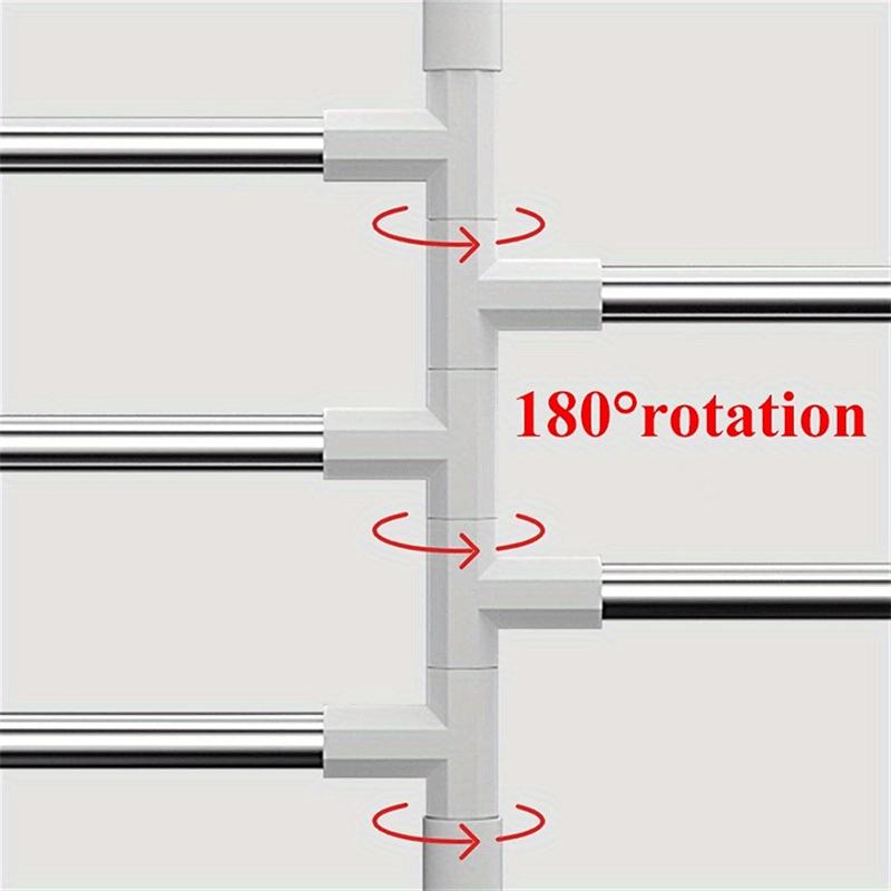 Punch-Free Bathroom Bath Towel Holder Multi-Bar Wall Mounted Rotating Towel Rack Cabinet Door Back Kitchen Toolhanger Shelf Rack