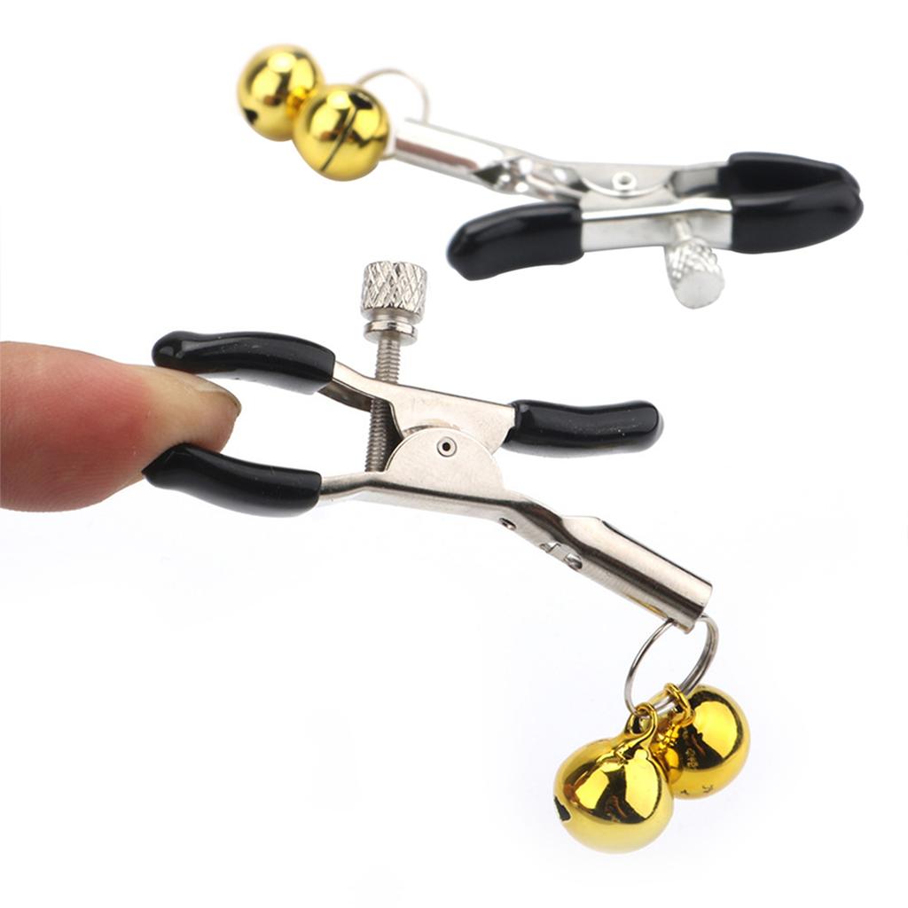 Nipple Clips Clamps Nipple Adjustable Pressure Breast Clamps Stainless Steel Non Piercing Nipple Rings For Women/Men