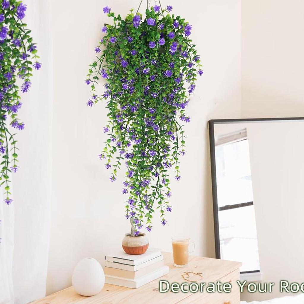 Outdoor Artificial Green Plant Vine Eucalyptus Camellia Wedding Fake Flower Ceiling Flower Vine Vine Simulation Wisteria Flower Wall Hanging