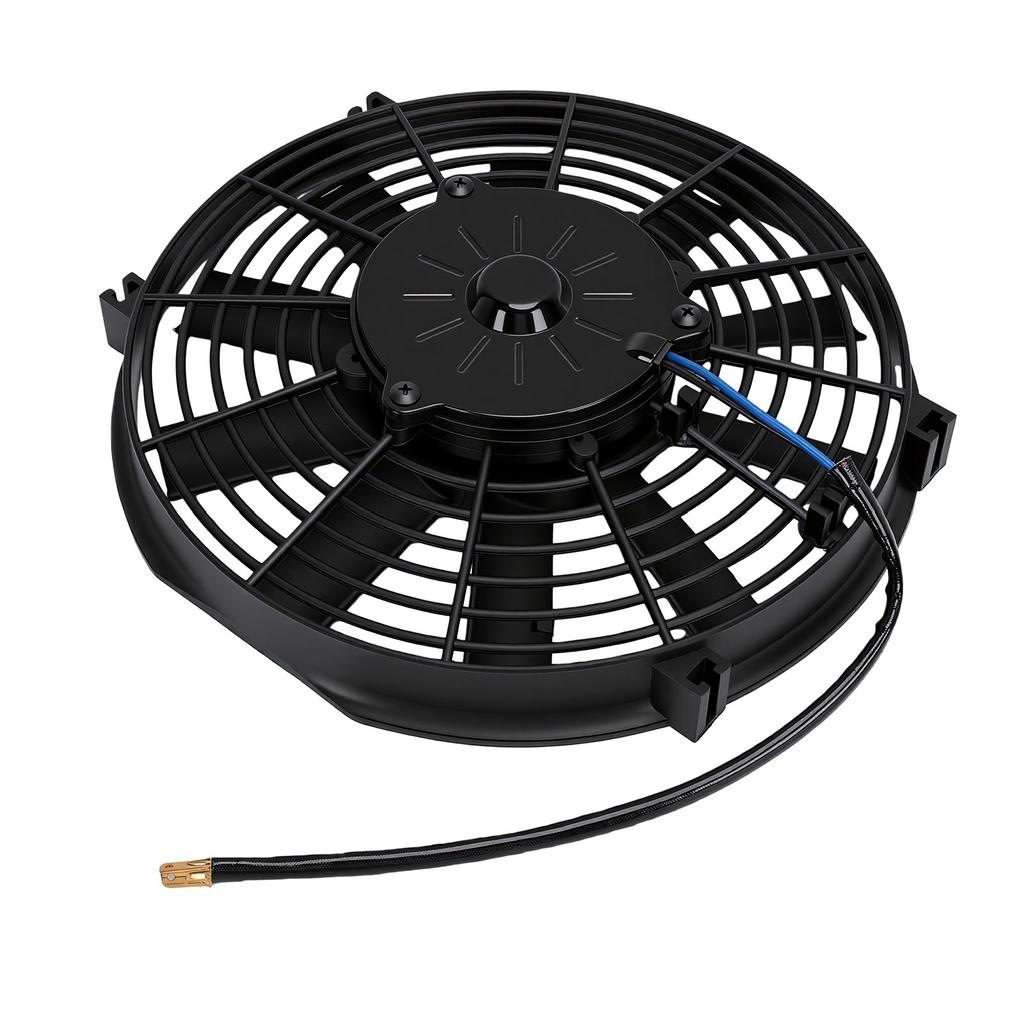10 Inch Slim Fan Push Pull Electric Radiator Cooling Fan High Performance 12V 80W Motor 257mm Diameter with Fan