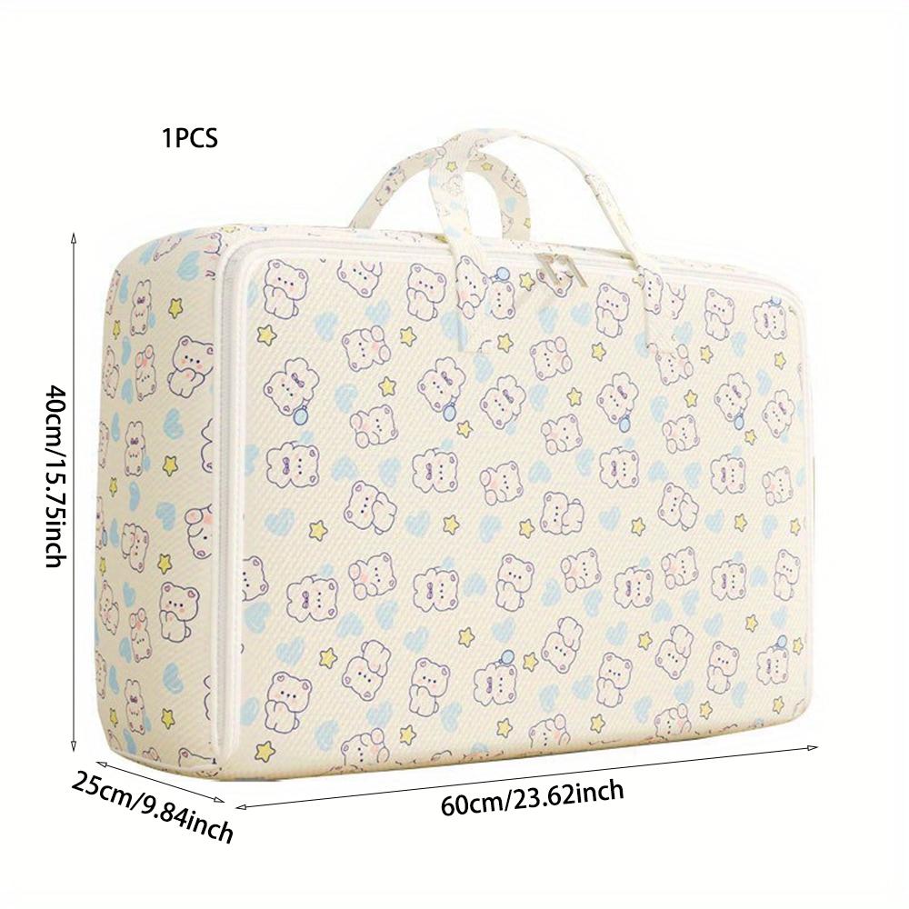 New Cartoon Quilt Storage Bag, Clothes Doll Organizer Storagebag, Large Capacity Moving Bag, Multi-functional Waterproof Storage
