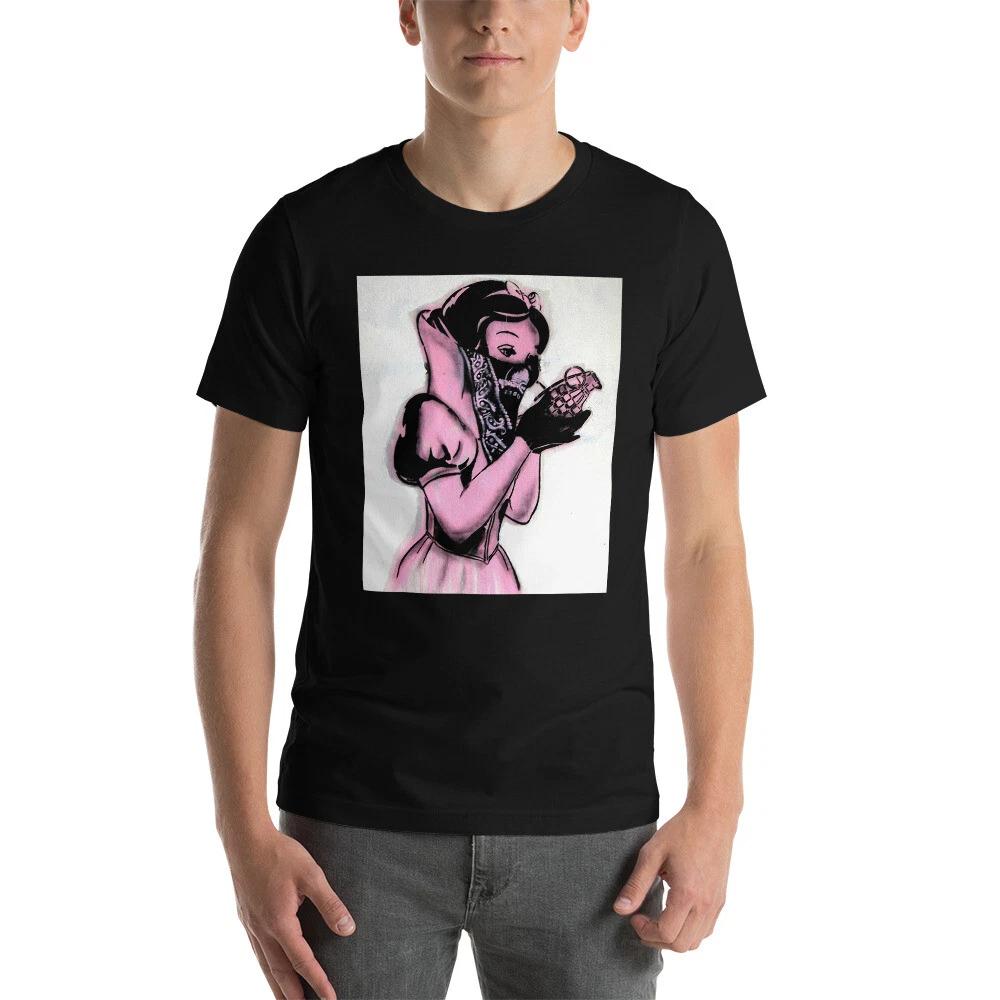 Banksy T-Shirt Snowhite Hand Granade Graffiti Unisex Premium Tee Shirt 3XL