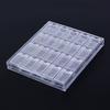 20 Grids Clear Nail Art Display Tray Glitter  Decor Storage Box Case