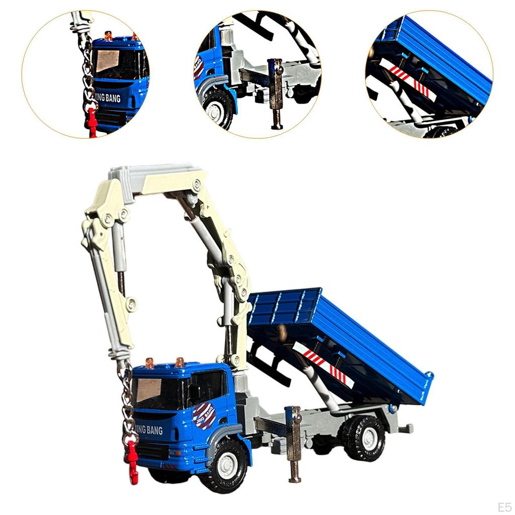 1/60 Kranwagen Spielzeug Konstruktionsspielzeug Realistisches Ingenieurfahrzeug Fahrzeugmodell
