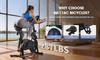 Cyclette da Interno QK116C Peso Massimo Utente 130 kg Volano da 6 kg con Display LCD