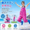 [YMSTco] Women's Chest Waders, Cute and Stylish, with Shoulder Straps, Waterproof, Injury Prevention, Fishing Suit, for Fishing and Clam Digging, with