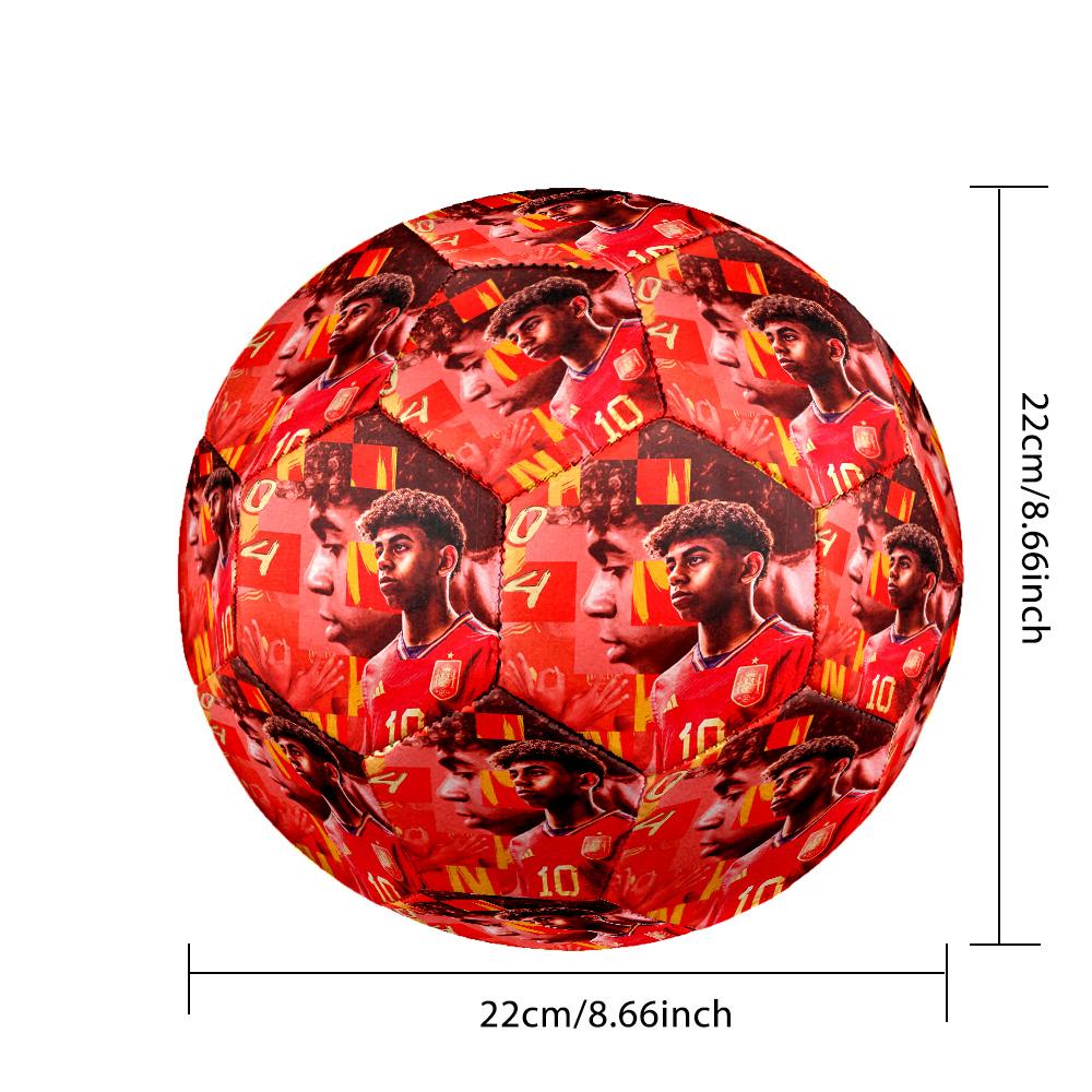 Lamine Yamal's Football Player Celebration Soccer Ball Size 5 Football Machine Sewn Indoor/Outdoor Universal Football Perfect Commemorative Gift for S