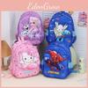 Adorable Cartoon Kids Backpack For Boys And Girls In Spiderman Blue Nylon Material