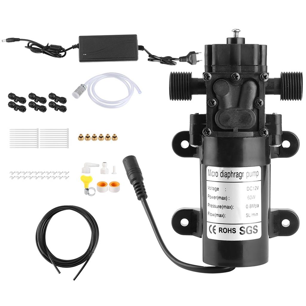 6?Düse 6m Elektrisches Niederdruck-Nebelkühlsystem für Gartengewächshaus im Freien