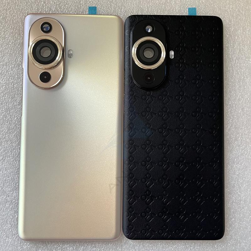 For Nova 11 Pro New Tempered Glass Back Cover For HW Nova 11 Pro Spare Parts Back Battery Cover + Camera Frame