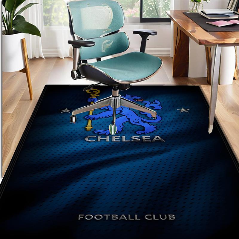 Chelsea F.C Pattern Rug, Indoor/Outdoor Mat, for Picnic, Gameroom, Bedroom, Office, Living Room, Home Decor Carpet, Birthday Gift