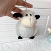 Plush Sheep Fluffy Keychain Smooth Metal Buckle Lovely Cartoon Pendant for Backpack School Bag Decor Kids Birthday Gifts