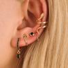 Fashion ins Star Moon Leaf Ear Bone Nail Ear Clip Ear Buckle Tassel Earrings Women's Fashion Overlapped Single Ear Suit Earrings