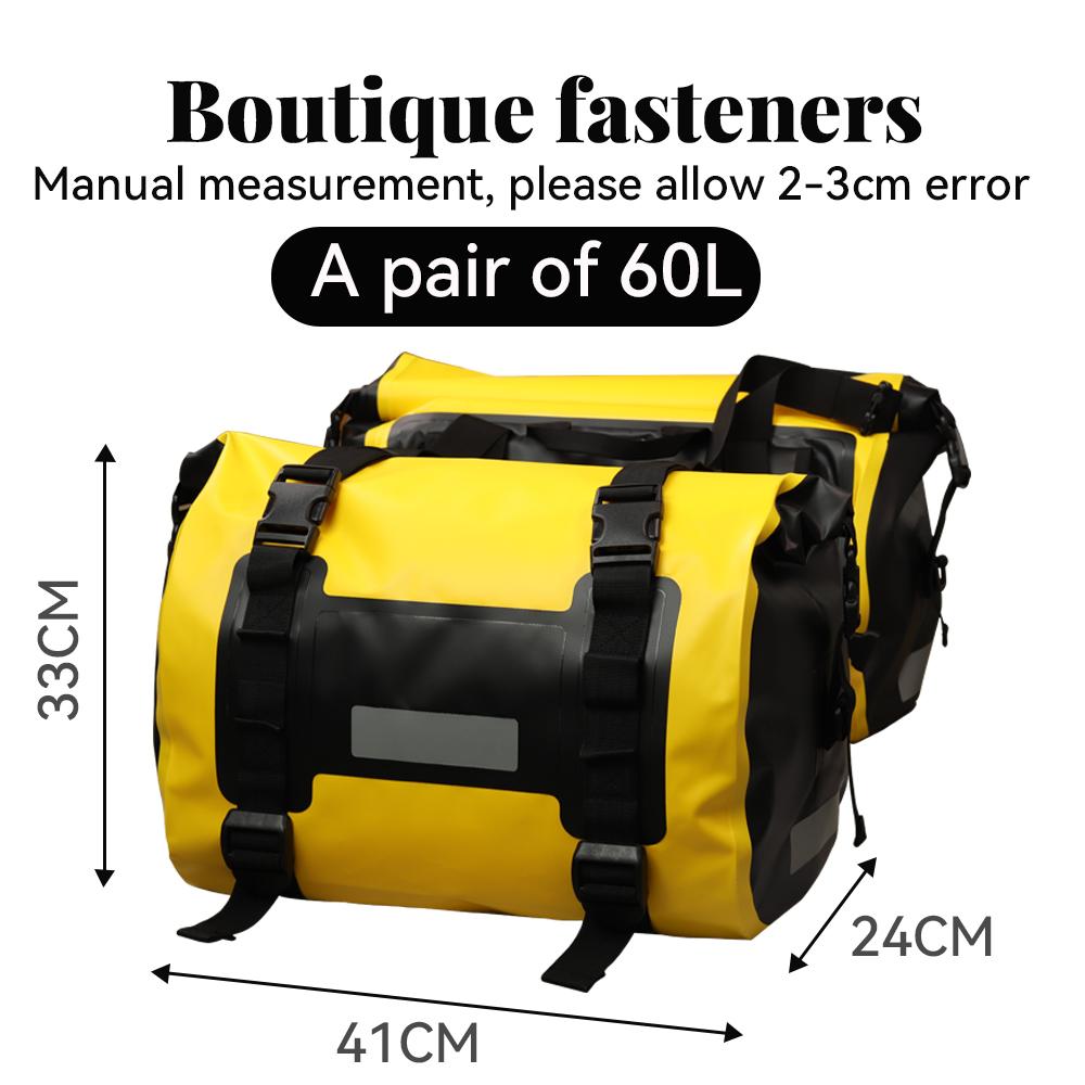 Waterproof Saddle Bag Motorcycle Pannier Bags Motorcycle Side Helmet Riding Travel Storage Fork Travel Pouch
