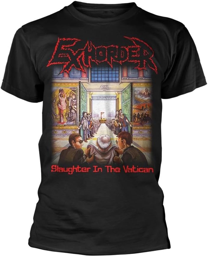 Exhorder Slaughter In The Vatican T-shirt Nera in Cotone