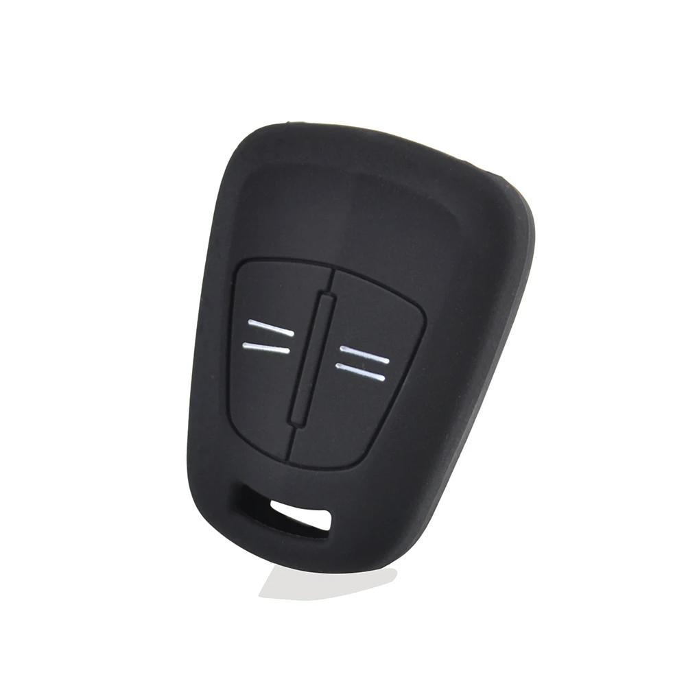 2 Button Silicone Remote Car Key Case Cover Holder For Opel Corsa D ASTRA H Meriva Vectra Zafira Signum Agila
