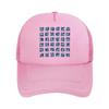 Color Grid Abstract Art Design Mesh Baseball Cap