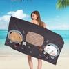 Bubu E Dudu Carino Cartone Animato Coperta in Microfibra Asciugatura Rapida Asciugamani da Spiaggia Stampa Oversize Super Assorbente Coperta Asciugamano da Piscina
