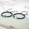Trendy Couple Bracelet Cute Cat Charm Designed Bangle Adjustable Woven Rope